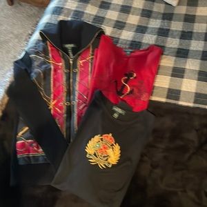 Lauren by Ralph Lauren Sweater and 2 LS Shirts